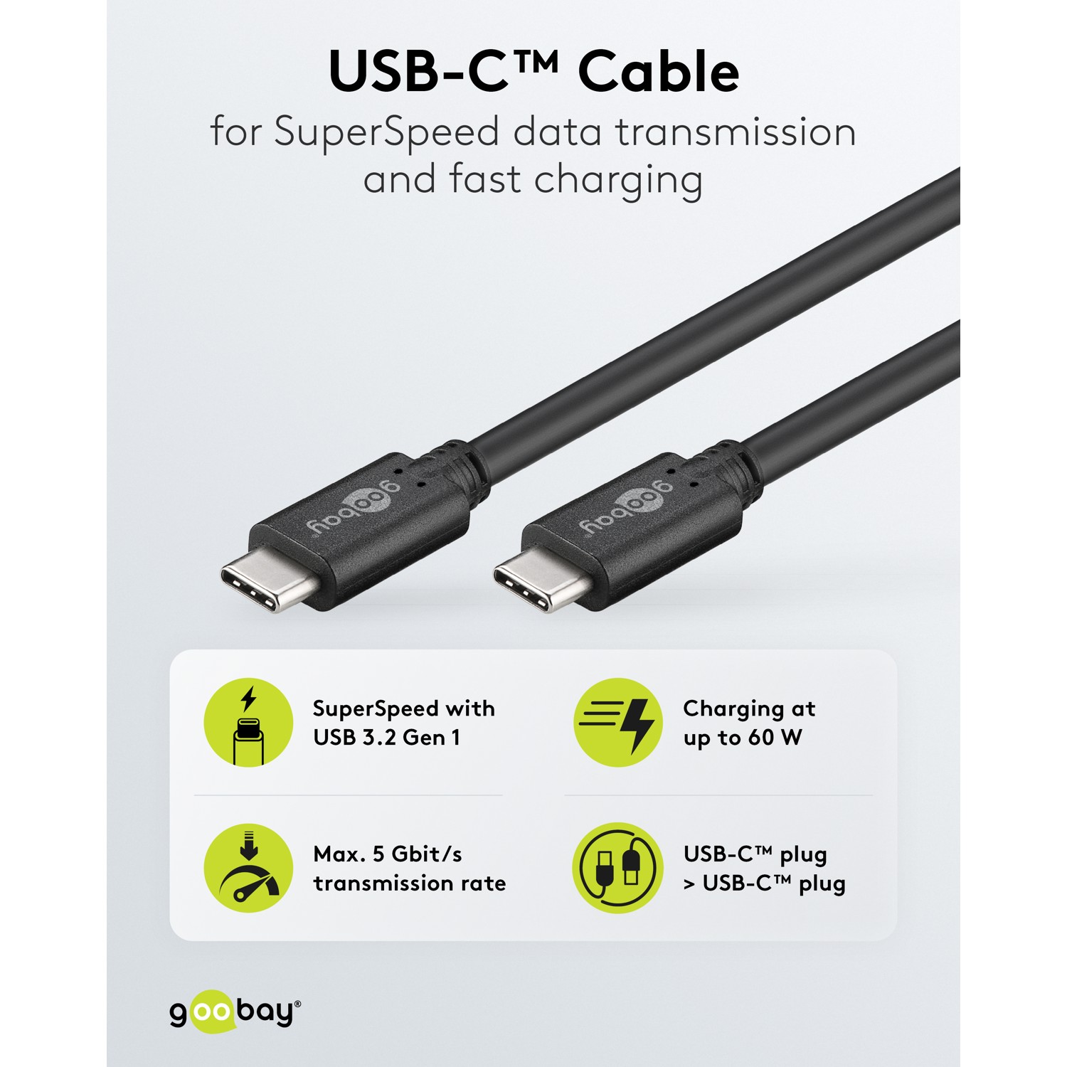 Goobay USB-C Cable | 612812 | USB-C
