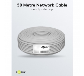 Goobay | CAT 6A Network Cable, S/FTP (PiMF), 50 m | 96093 | S/FTP | Grey