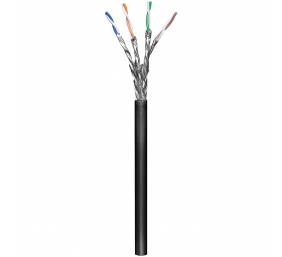 Goobay | CAT 6 Outdoor Network Cable, S/FTP (PiMF), 100 m | 57195 | U/UTP | Black