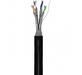 Goobay | CAT 6 Outdoor Network Cable, S/FTP (PiMF), 100 m | 57195 | U/UTP | Black