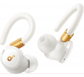 Anker Soundcore | Earbuds with Hook | Sport X20 | Bluetooth | ANC | White/Gold