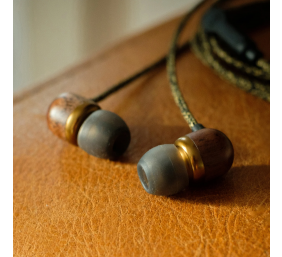 Marley Wired Earbuds | Smile Jamaica | Built-in microphone | USB Type-C | Brass