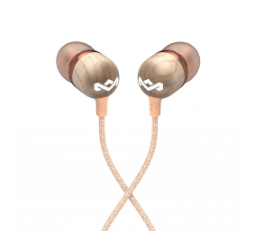 Marley Wired Earbuds | Smile Jamaica | Built-in microphone | USB Type-C | Copper