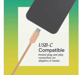 Marley Wired Earbuds | Smile Jamaica | Built-in microphone | USB Type-C | Copper