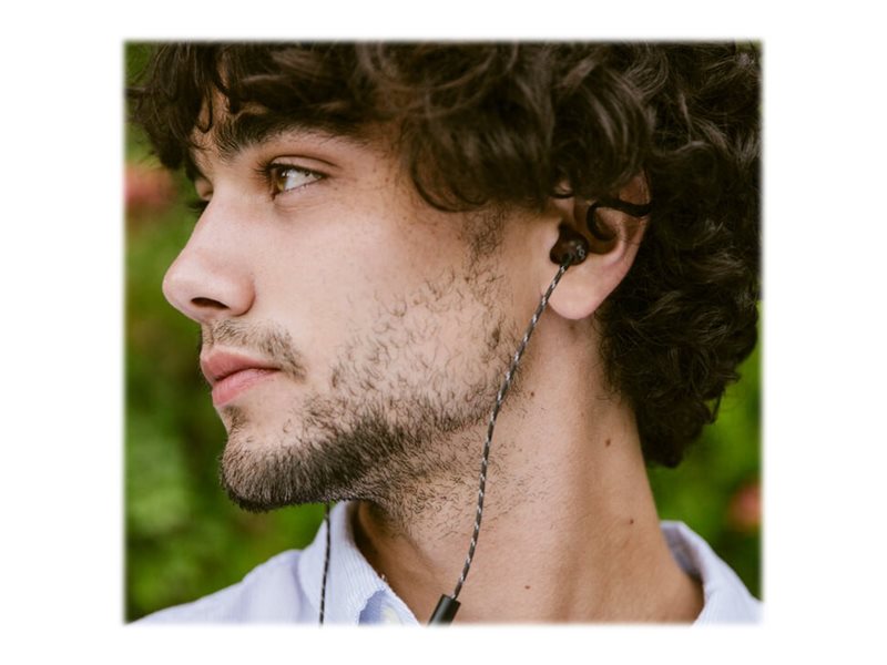 Marley Wired Earbuds | Smile Jamaica | Built-in microphone | USB Type-C | Signature Black