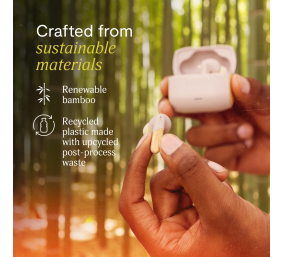 Marley Wireless Earbuds | Trenchtown | Built-in microphone | Bluetooth | ANC | Cream