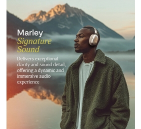Marley Headphones | Positive Vibration Rebel | Bluetooth | ANC | Cream