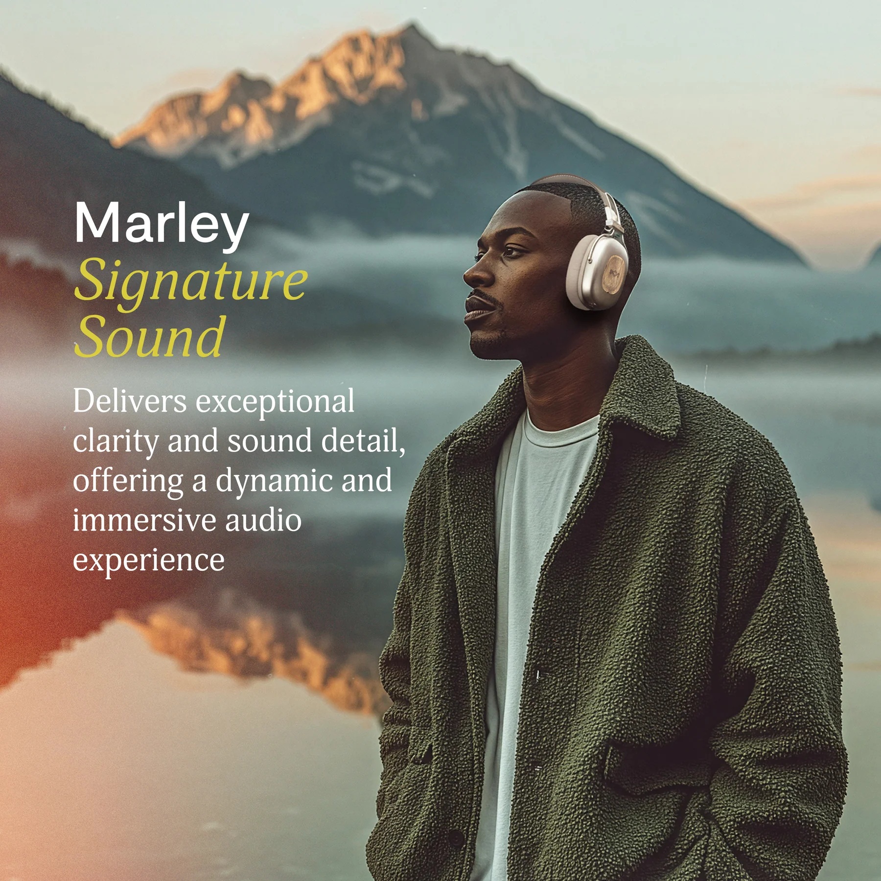 Marley Headphones | Positive Vibration Rebel | Bluetooth | ANC | Signature Black