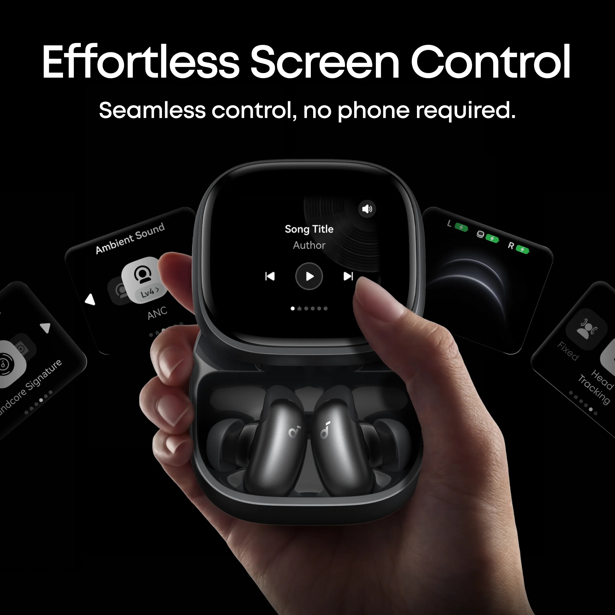 Anker Soundcore Wireless Earbuds | Liberty 5 Pro Max | Bluetooth | In-Ear | Microphone | Black | Noise canceling | Noise reduction
