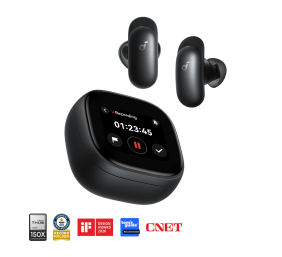 Anker Soundcore Wireless Earbuds | Liberty 5 Pro Max | Bluetooth | In-Ear | Microphone | Black | Noise canceling | Noise reduction