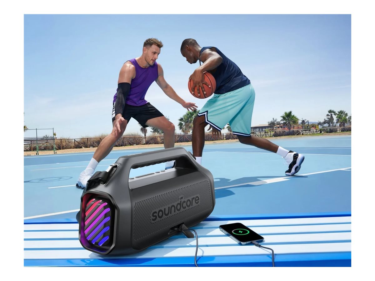 Anker Soundcore Boom 2 Plus A3134 Bluetooth Speaker, Black | Anker Soundcore