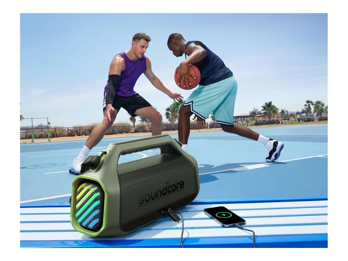 Anker Soundcore Boom 2 Plus A3134 Bluetooth Speaker, Green | Anker Soundcore