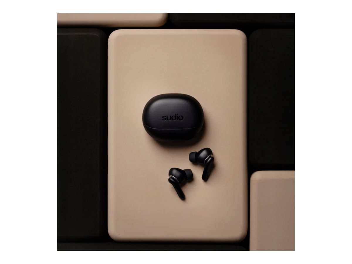 Sudio Earbuds | E4 Pro | Bluetooth | In-ear | Microphone | Midnight Black | Noise canceling | Noise reduction | Wireless