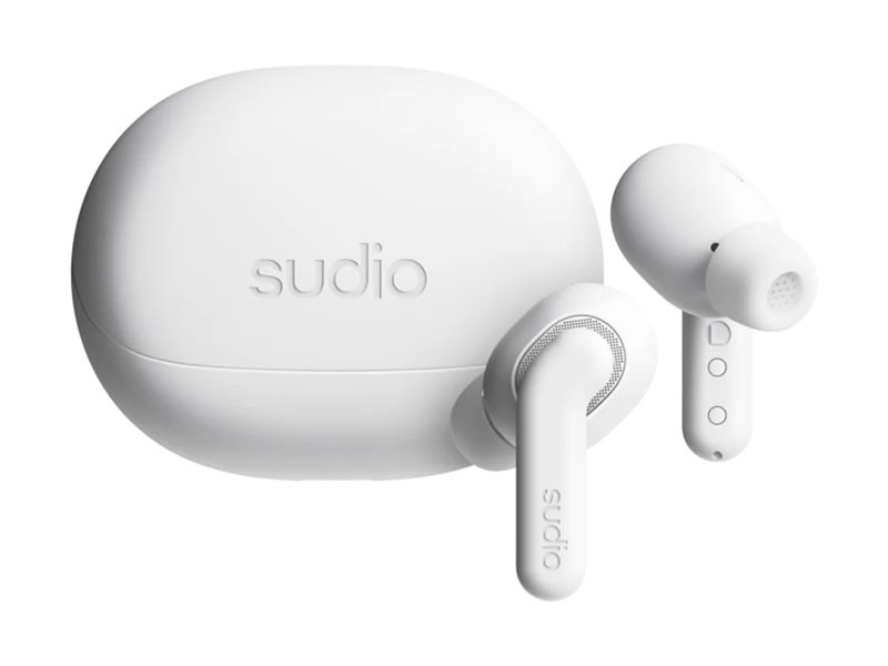 Sudio Earbuds | E4 Pro | Bluetooth | In-ear | Microphone | Cloud White | Noise canceling | Noise reduction | Wireless