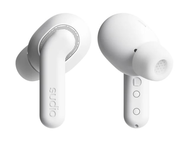 Sudio Earbuds | E4 Pro | Bluetooth | In-ear | Microphone | Cloud White | Noise canceling | Noise reduction | Wireless