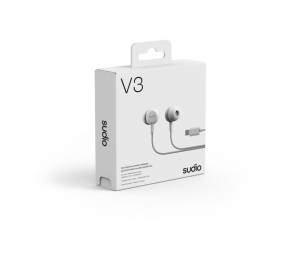 Sudio Earbuds | V3 | USB-C | In-ear | Microphone | Grey White