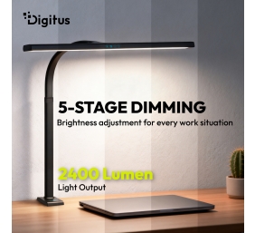 Digitus LED Desk Lamp, 80 cm, Black | DA-90492 | 2400 lm | 16 W | 3000-6500 K | Warm white | LED lamp | 10 V