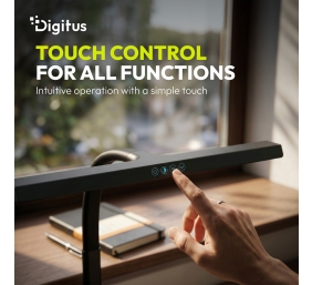 Digitus LED Desk Lamp, 80 cm, Black | DA-90492 | 2400 lm | 16 W | 3000-6500 K | Warm white | LED lamp | 10 V