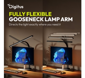 Digitus LED Desk Lamp, 80 cm, Black | DA-90492 | 2400 lm | 16 W | 3000-6500 K | Warm white | LED lamp | 10 V