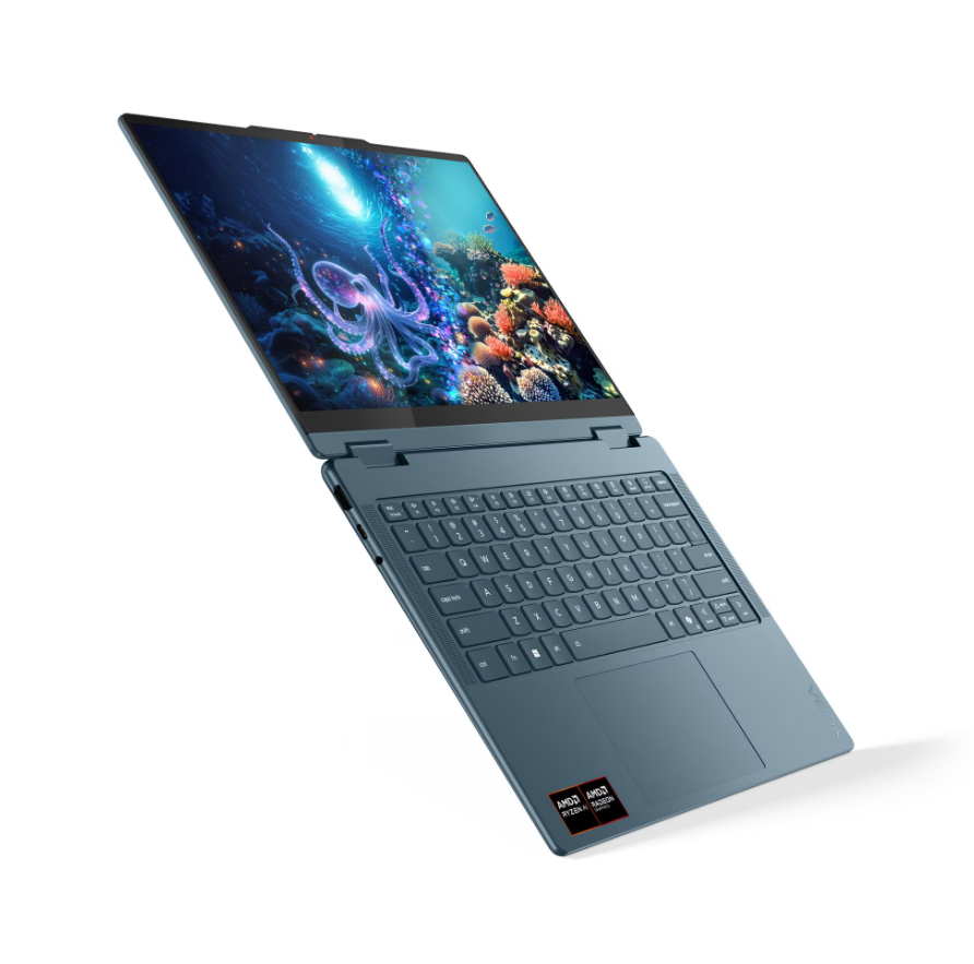 Lenovo- Yoga 7 2-in-1 14AKP10 AMD | Tidal Teal | 14 " | OLED | Touchscreen | WUXGA | 1920 x 1200 pixels | Glossy | AMD Ryzen AI 5 | 340 | 16 GB | Soldered LPDDR5 | Solid-state drive capacity 512 GB | AMD Radeon 840M Graphics | Windows 11 Home | 802.11be |