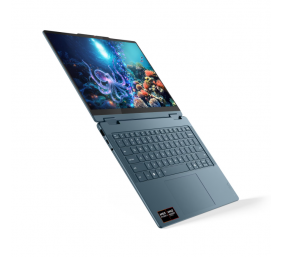 Lenovo- Yoga 7 2-in-1 14AKP10 AMD | Tidal Teal | 14 " | OLED | Touchscreen | WUXGA | 1920 x 1200 pixels | Glossy | AMD Ryzen AI 5 | 340 | 16 GB | Soldered LPDDR5 | Solid-state drive capacity 512 GB | AMD Radeon 840M Graphics | Windows 11 Home | 802.11be |