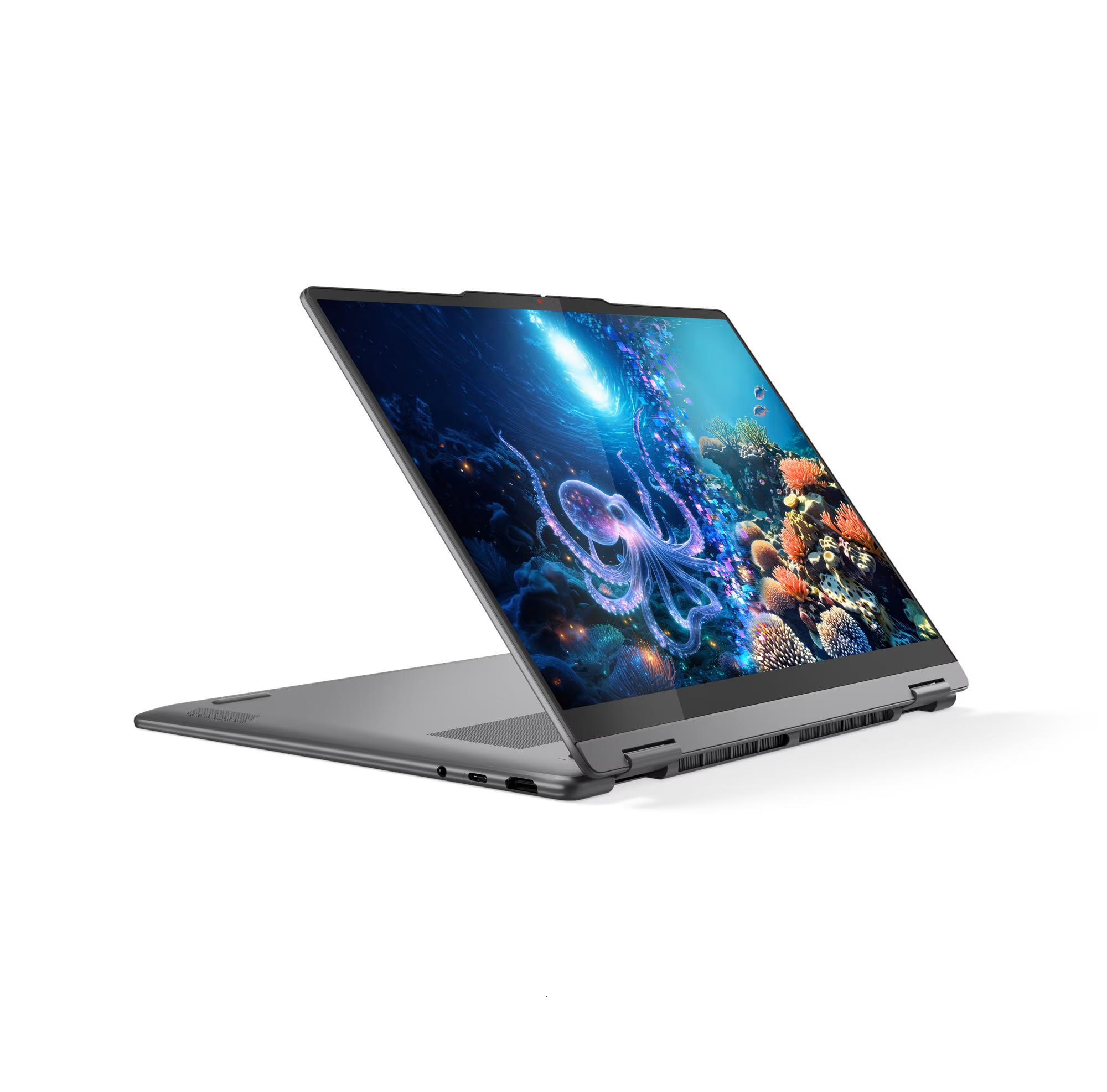 Lenovo- Yoga 7 2-in-1 14ILL10 Intel | Luna Grey | 14 " | OLED | Touchscreen | WUXGA | 1920 x 1200 pixels | Intel Core Ultra 7 | 256V | 16 GB | Soldered LPDDR5X | Solid-state drive capacity 512 GB | Intel Arc Graphics 140V | Windows 11 Home | 802.11be | Bl