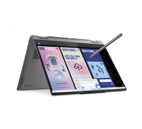 Lenovo- Yoga 7 2-in-1 14ILL10 Intel | Luna Grey | 14 " | OLED | Touchscreen | WUXGA | 1920 x 1200 pixels | Intel Core Ultra 7 | 256V | 16 GB | Soldered LPDDR5X | Solid-state drive capacity 512 GB | Intel Arc Graphics 140V | Windows 11 Home | 802.11be | Bl