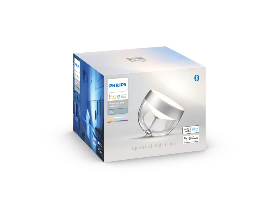 Philips Hue | Hue Iris Portable Lamp, Silver Special Edition | Silver | Portable lamp