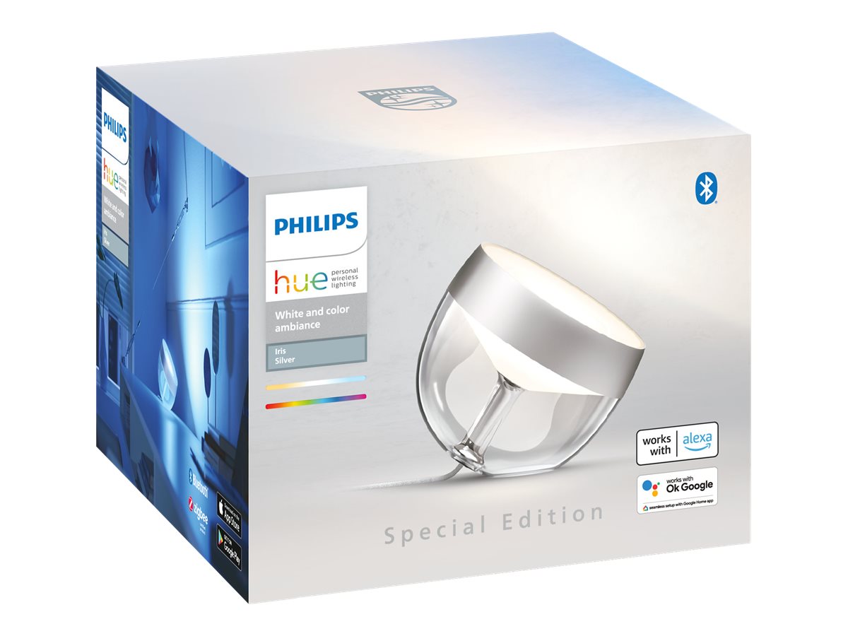 Philips Hue | Hue Iris Portable Lamp, Silver Special Edition | Silver | Portable lamp