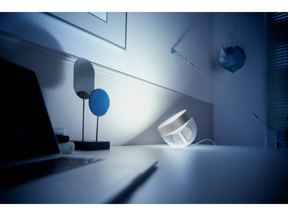 Philips Hue | Hue Iris Portable Lamp, Silver Special Edition | Silver | Portable lamp