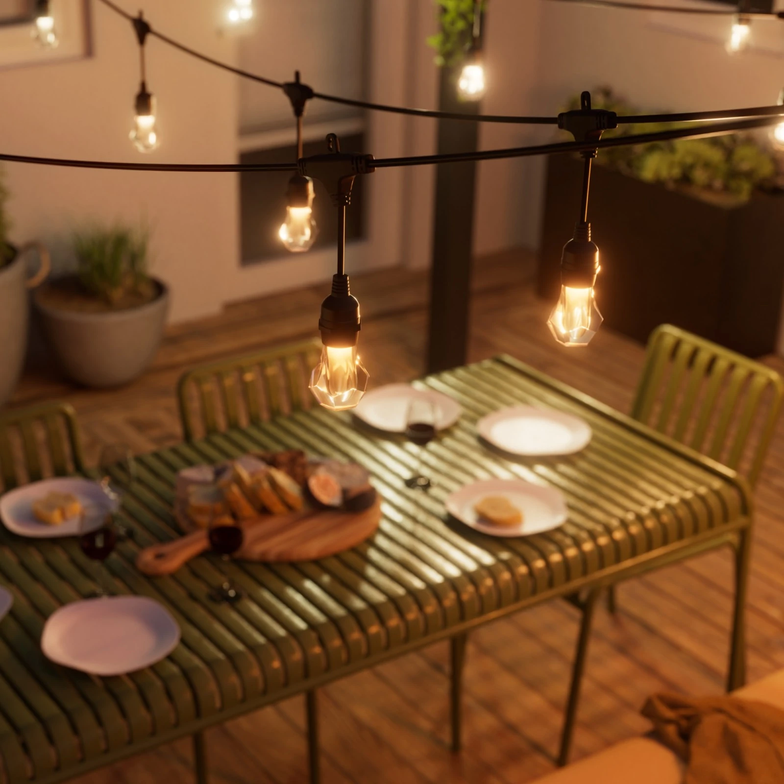 Nanoleaf Essentials Matter Smart Multicolour Outdoor String Lights Starter Kit 30m | 16M+