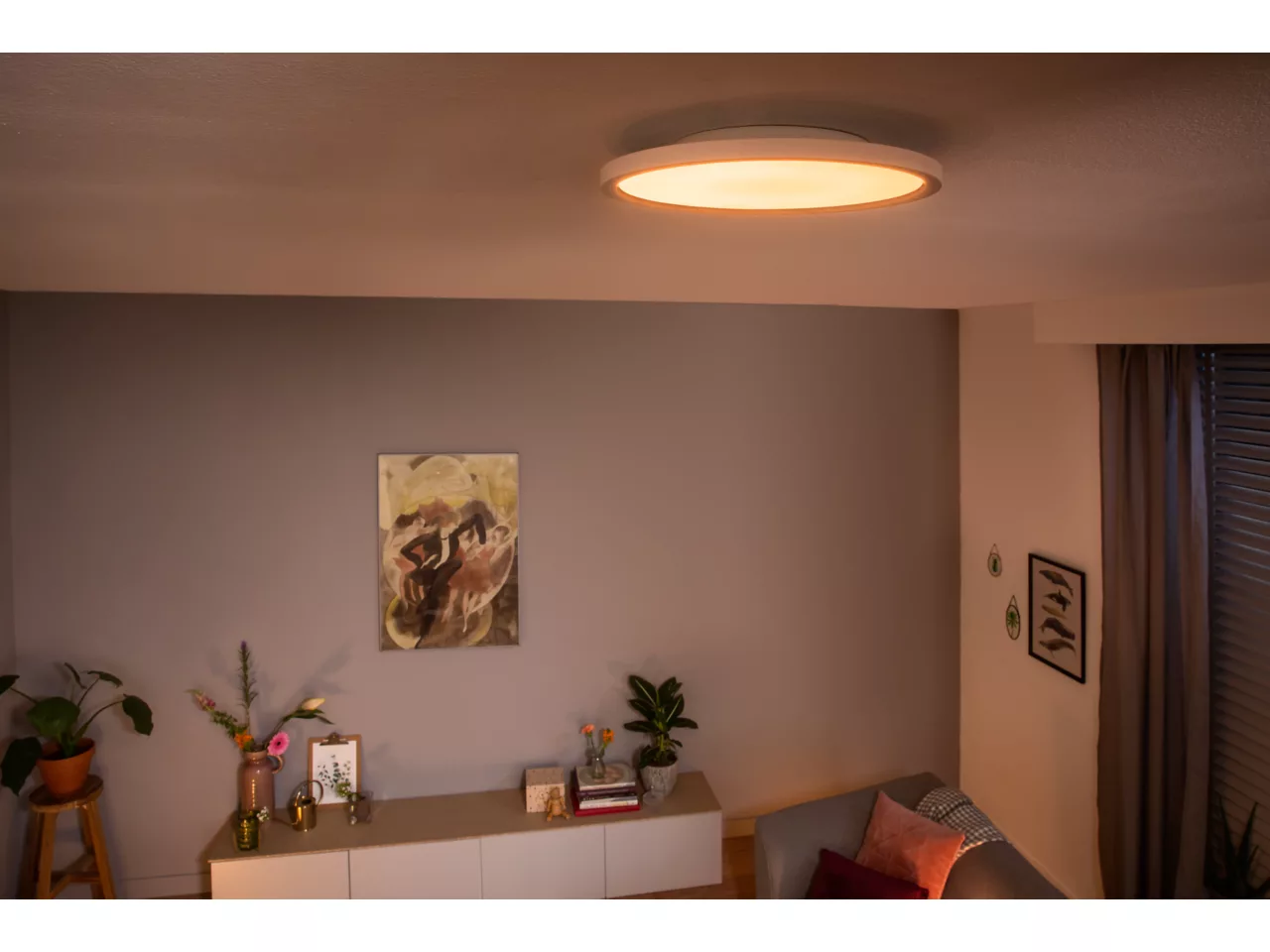 Philips Hue Aurelle Around Panel Light, White | 2200-6500 Hue White Ambiance
