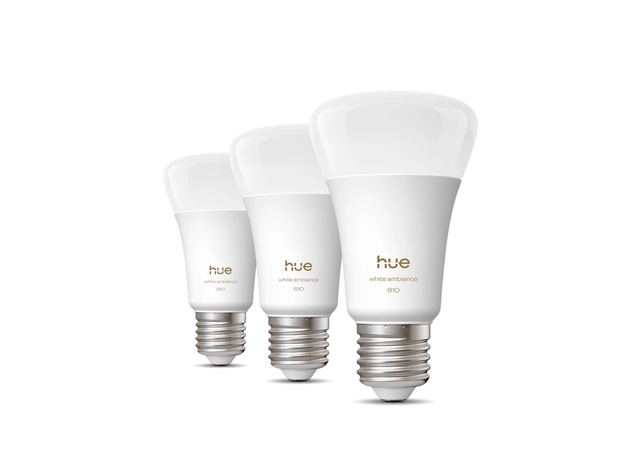 Philips Hue WA 810 A60 3P EU | E27 | 6 W | Warm to cool white light | Bluetooth, Zigbee