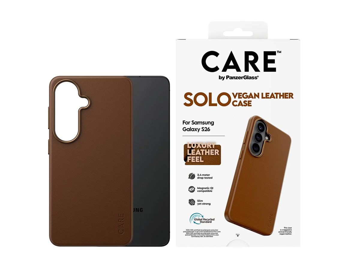 CARE by PanzerGlass Solo Case Brown Samsung New Galaxy S26