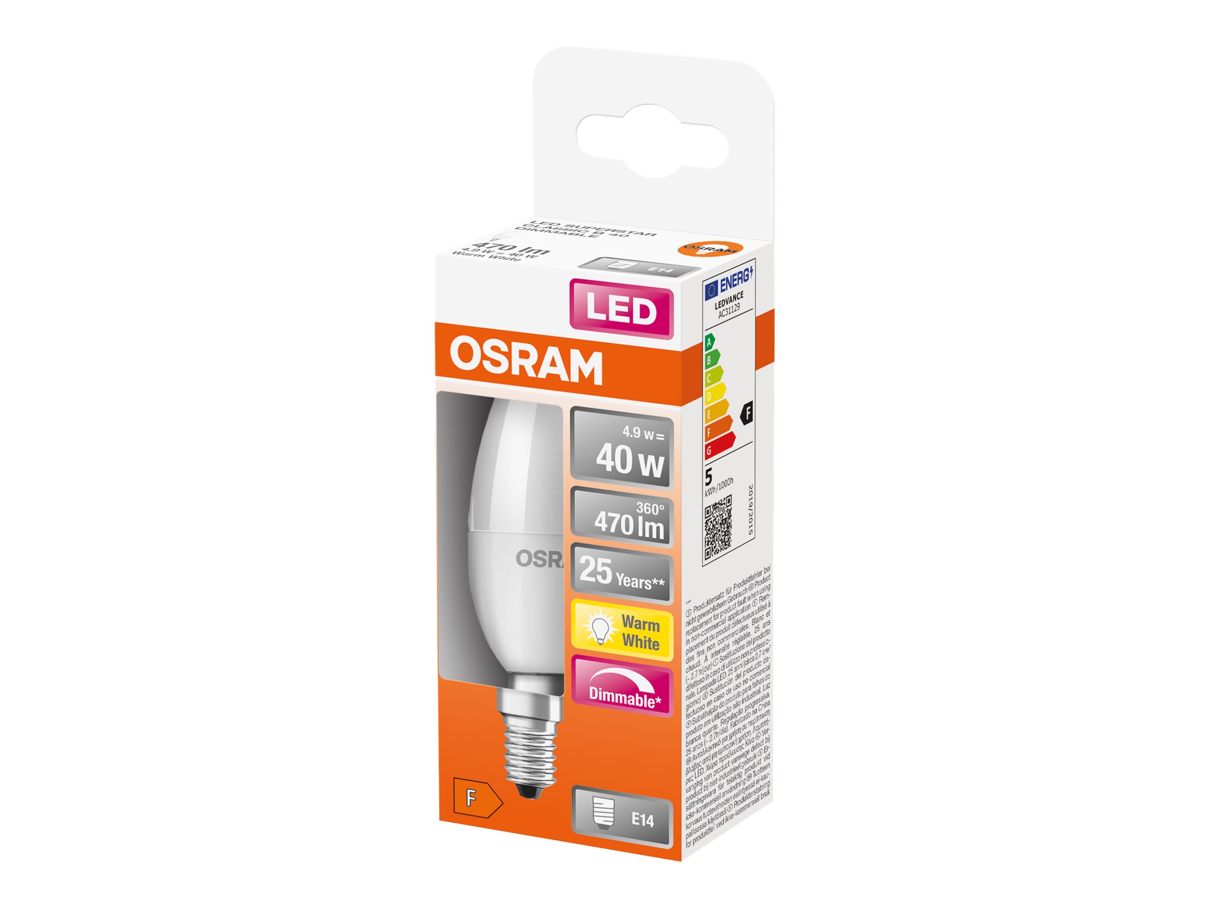 Parathom Classic LED | E14 | 4.9 W | Warm White