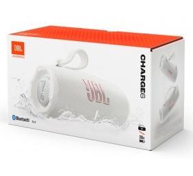JBL Charge 6 Nešiojama garso kolonėlė, Bluetooth, White