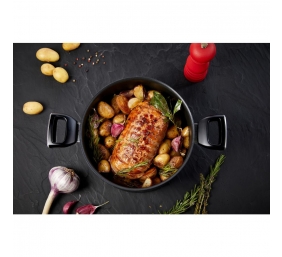 TEFAL | Unlimited Stewpot | G2554672 | 5 L | Aluminum | Dishwasher proof | Lid included | Black