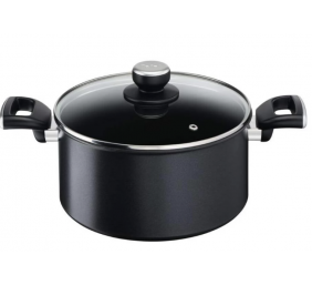 TEFAL | Unlimited Stewpot | G2554672 | 5 L | Aluminum | Dishwasher proof | Lid included | Black