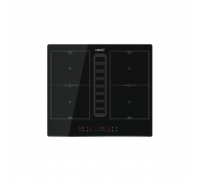 CATA Venting Hob | IAS 6024 | Induction | Number of burners/cooking zones 4 | Slider | Black | CATA | Hob with Hood | IAS 6024 | Induction | 59 cm | Number of burners/cooking zones 4 | Black | Slider