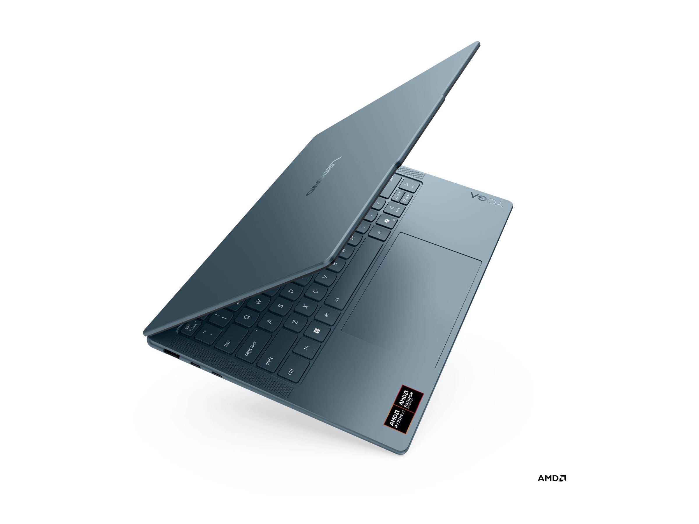 Lenovo- Yoga Slim 7 14AKP10 AMD | Tidal Teal | 14 " | OLED | WUXGA | 1920 x 1200 pixels | Glossy | AMD Ryzen AI 5 | 330 | 16 GB | Soldered LPDDR5X | Solid-state drive capacity 512 GB | AMD Radeon 820M Graphics | Windows 11 Home | 802.11be | Bluetooth vers