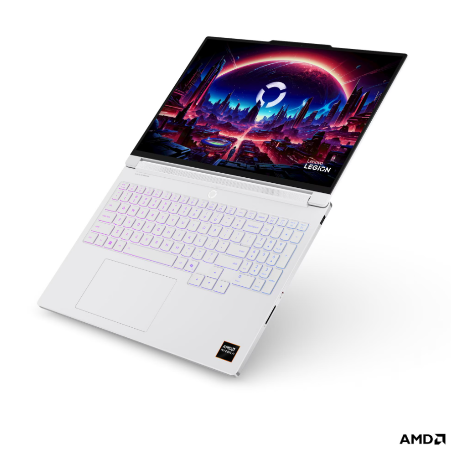 Lenovo- Legion 7 16AGP11 AMD | Glacier White | 16 " | OLED | WQXGA | 2560 x 1600 pixels | Glossy | AMD Ryzen AI 9 | HX 470 | 32 GB | Soldered LPDDR5X | Solid-state drive capacity 1000 GB | NVIDIA GeForce RTX 5070 | GDDR7 | 12 GB | Windows 11 Home | 802.11