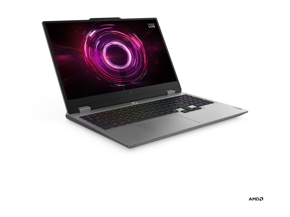 Lenovo- LOQ 15AHP10 | Luna Grey | 15.6 " | IPS | FHD | 1920 x 1080 pixels | Anti-glare | AMD Ryzen 7 | 250 | 16 GB | SODIMM DDR5 | Solid-state drive capacity 1000 GB | NVIDIA GeForce RTX 5060 | GDDR7 | 8 GB | Windows 11 Home | 802.11ax | Bluetooth version