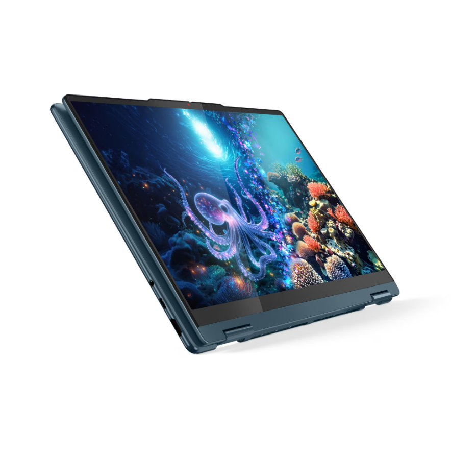 Lenovo- Yoga 7 2-in-1 14AKP10 AMD | Tidal Teal | 14 " | OLED | WUXGA | 1920 x 1200 pixels | AMD Ryzen AI 7 | 350 | 16 GB | Soldered LPDDR5 | Solid-state drive capacity 512 GB | AMD Radeon 860M Graphics | Windows 11 Home | 802.11be | Bluetooth version 5.4 