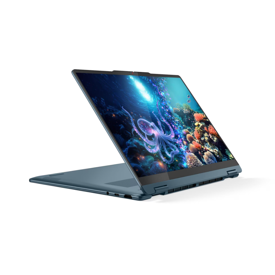 Lenovo- Yoga 7 2-in-1 14AKP10 AMD | Tidal Teal | 14 " | OLED | WUXGA | 1920 x 1200 pixels | AMD Ryzen AI 7 | 350 | 16 GB | Soldered LPDDR5 | Solid-state drive capacity 512 GB | AMD Radeon 860M Graphics | Windows 11 Home | 802.11be | Bluetooth version 5.4 