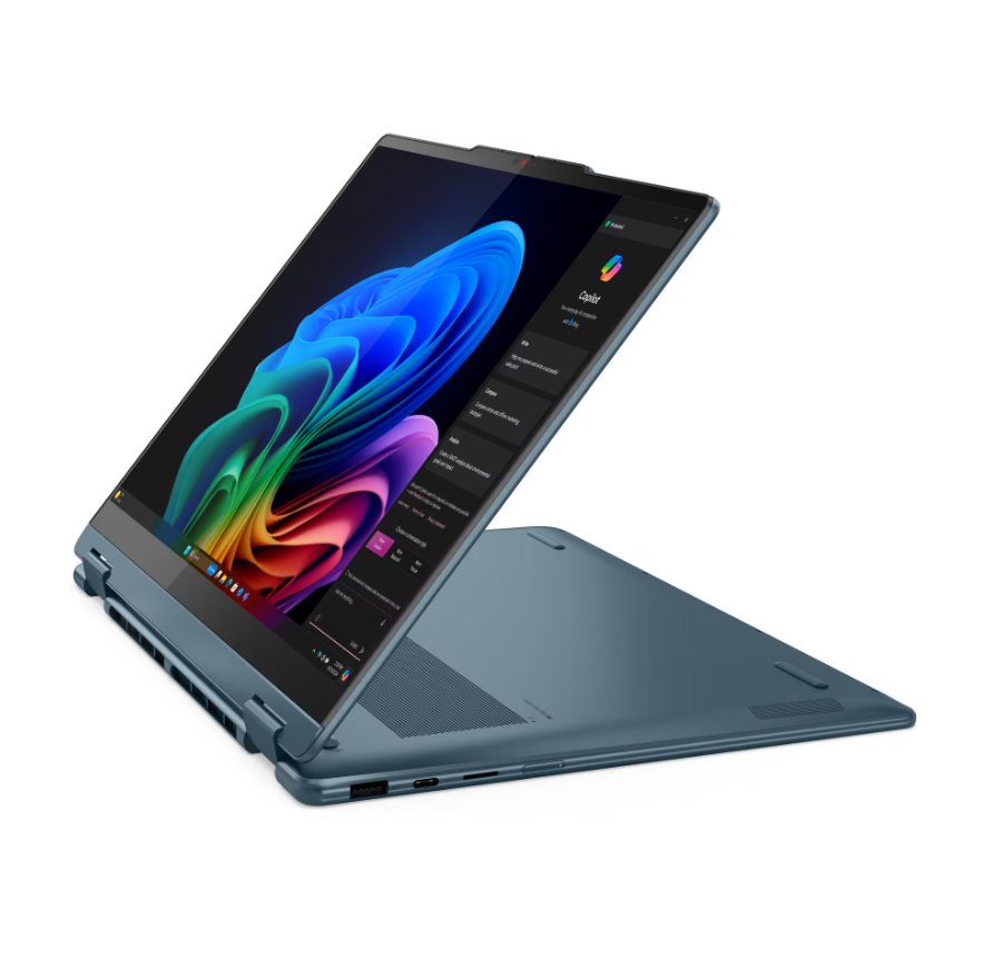 Lenovo- Yoga 7 2-in-1 14AKP10 AMD | Tidal Teal | 14 " | OLED | WUXGA | 1920 x 1200 pixels | AMD Ryzen AI 7 | 350 | 16 GB | Soldered LPDDR5 | Solid-state drive capacity 512 GB | AMD Radeon 860M Graphics | Windows 11 Home | 802.11be | Bluetooth version 5.4 