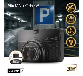 Mio Premium 4K, STARVIS 2, Wi-Fi, GPS Dash Cam | MiVue 945W | GPS | Wi-Fi