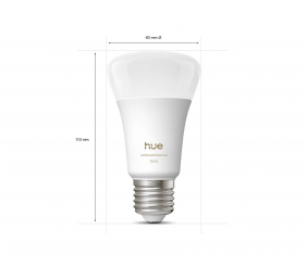 Philips Hue WA 1100 A60 1P EU | E27 | 8.1 W | Warm to cool white light | Bluetooth and Zigbee