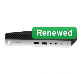 HP Renewed Grade A | ProDesk 600 G4 DM | Intel Core i3 | i3‑8100T | 8 GB | NVMe | 128 GB | Intel UHD Graphics 630 | Wi-Fi | Windows 11 Home