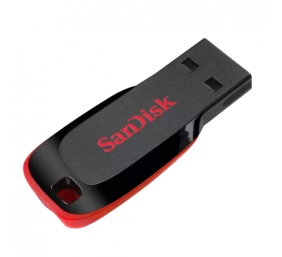 SanDisk Cruzer Blade USB atmintinė 128GB, Black/Red