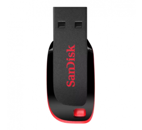 SanDisk Cruzer Blade USB atmintinė 128GB, Black/Red